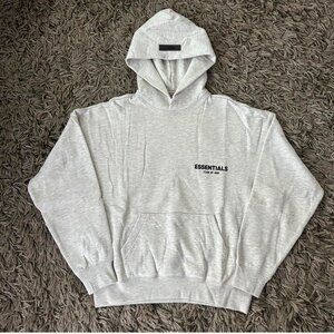 Fear Of God Essentials Light Oatmeal Hoodie SS22 Size XL Brand New